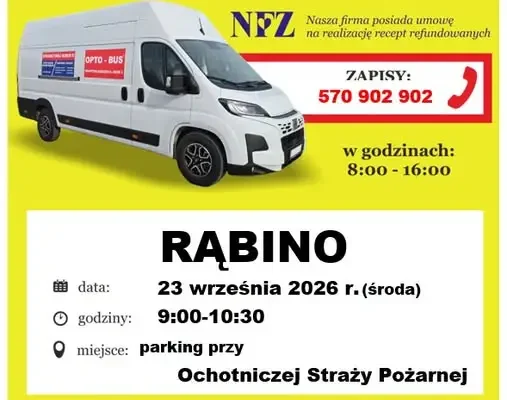 Bezpłatne badania wzroku dla mieszkańców Gminy Rąbino – już 23 września