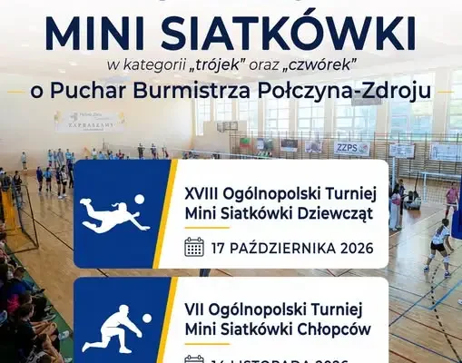 Turnieje mini siatkówki w Połczynie-Zdroju – zapisy trwają