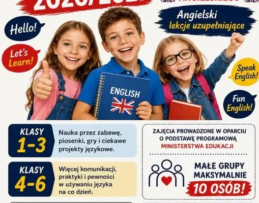 Nabór na lekcje języka angielskiego w Rabinie – zapisy do 30 września