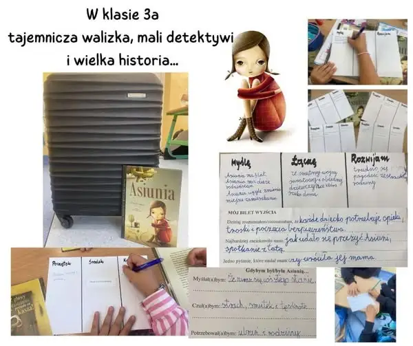 Tajemnicza walizka i mali detektywi – klasa III a odkrywała historię Asiuni