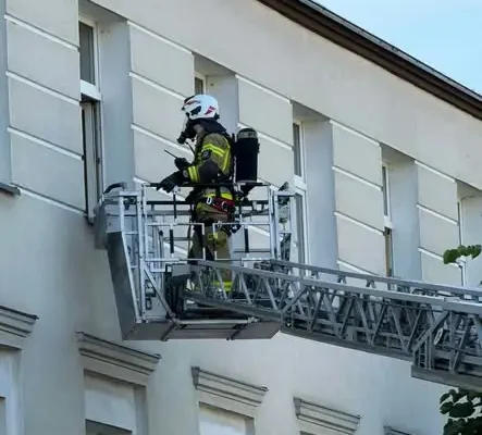 Połczyn-Zdrój: ćwiczenia ewakuacyjne z pożarem, ładunkiem wybuchowym i negocjacjami